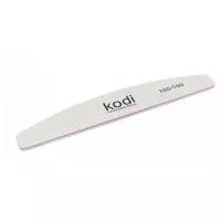 Пилка  для ногтей в форме Полумесяц Kodi абразивность 100/100 цвет:серый (78/30/5)